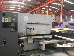 What is the accuracy of parts produced by Rapidefficient cnc punch press