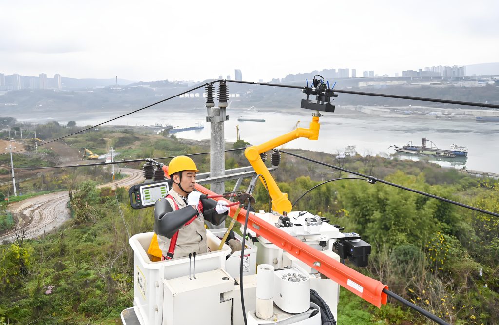 Wind power operation robot