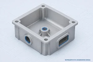 5-铝外壳的轴 CNC 加工