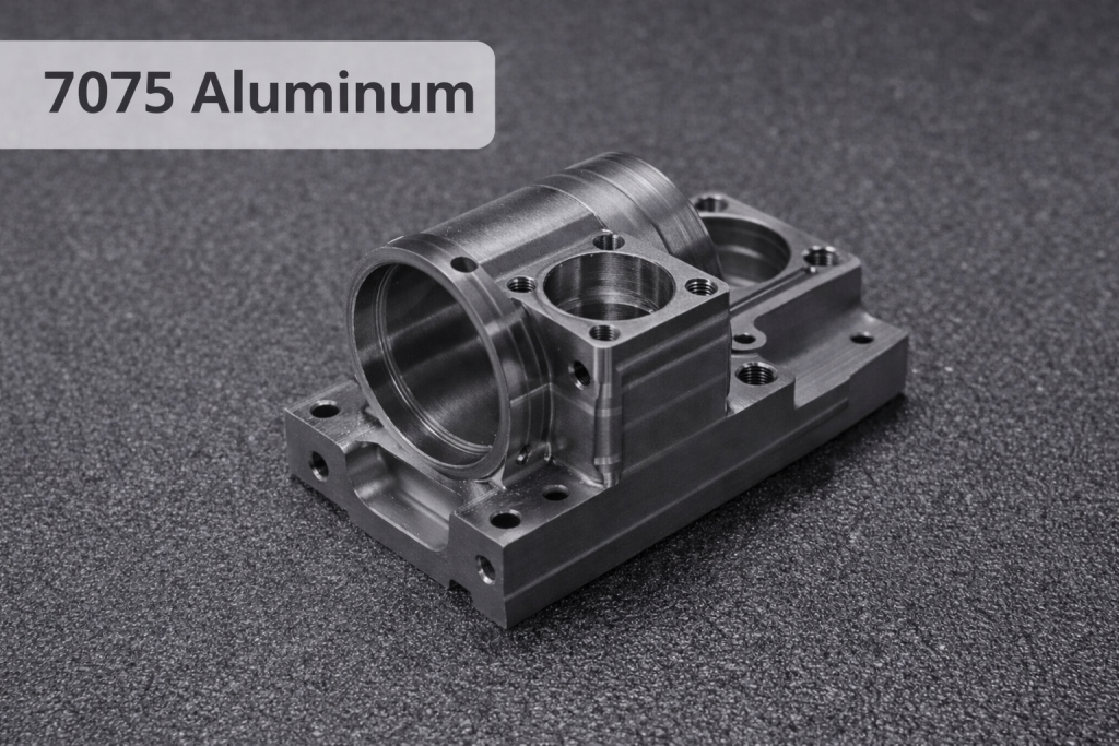 CNC machined 7075 aluminum high strength part