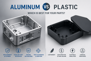comparison of CNC machined aluminum housing and precision plastic enclosure for product material selection