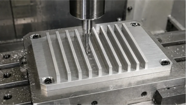 CNC Aluminum Heat Sink Machining Case Study