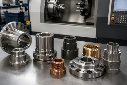 CNC turned metal components made from stainless steel, brass, copper, and other demanding materials for precision machining projects.