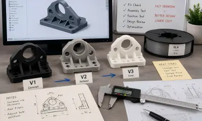 FDM 3D 打印原型版本可实现经济高效的设计迭代, 适合检查, 功能测试, 无需工具即可进行审查.
