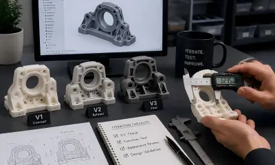 Plastic 3D printed prototype versions for fast design iteration, fit checks, functional testing, and low-volume project review.